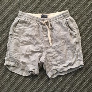 J Crew Dock Shorts - Grey Linen